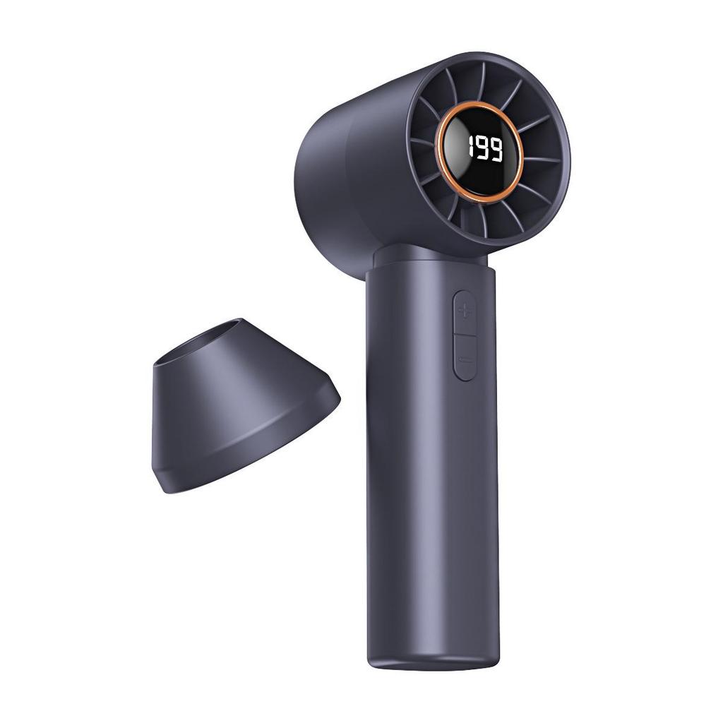 Southeast Asia 2025 T12 Bladeless USB Handheld Mini Fan with Digital Display