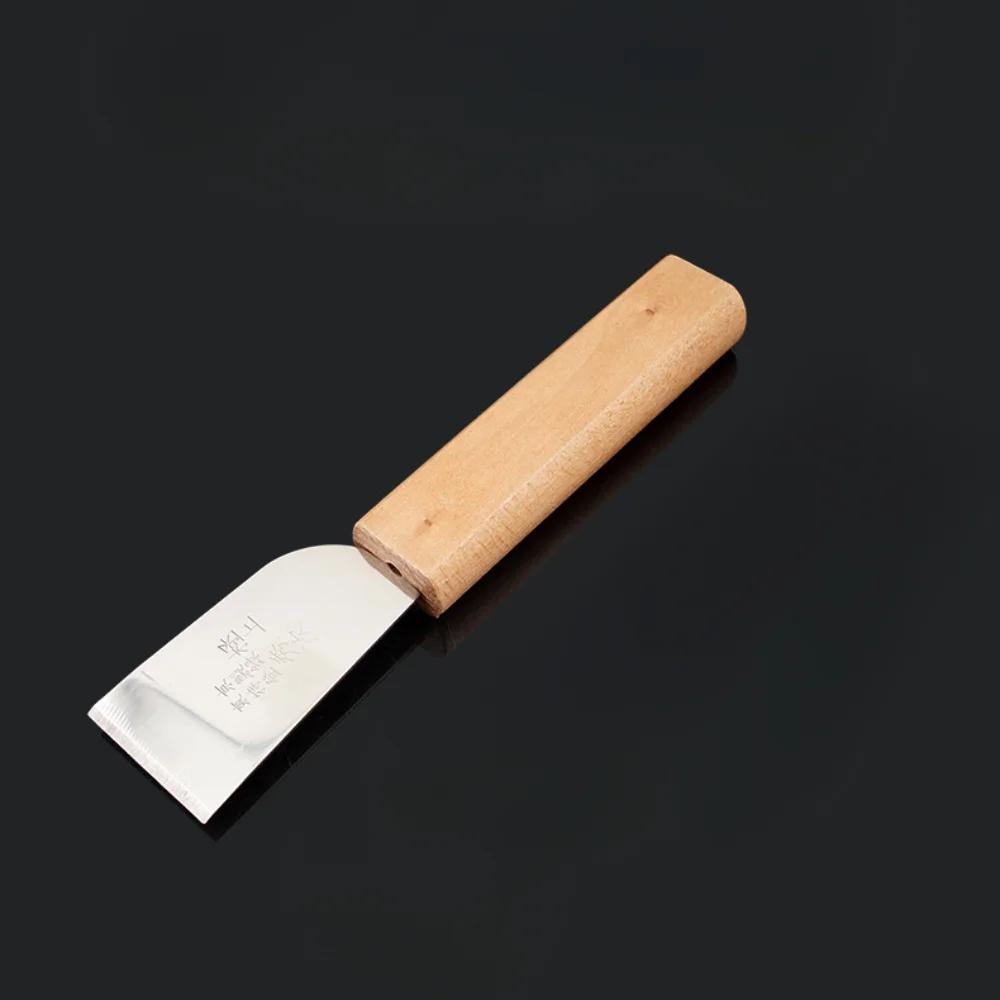Profession Leathercraft Cutting Tool Wood Pattern Leather Cutter Knife, Stainless Steel Blade for Patchwork Knives Paper Cloth