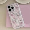 Magnetic Flower Hello Kitty Chain Phone Case For Samsung Galaxy S26 Ultra 5G S25 S24 S23 S22 Plus Ultra FE Flip 7 6 5 5G Casing