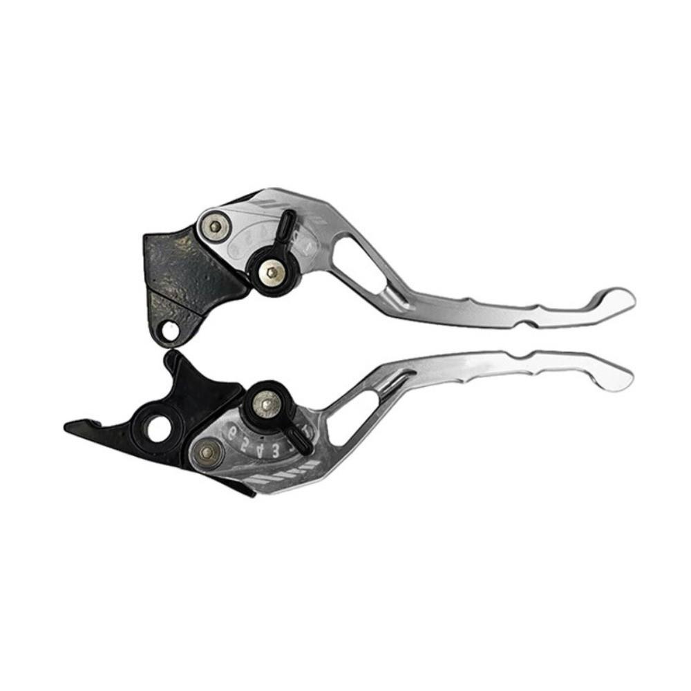 New CNC Motorcycle Brake Lever Adjustable Aluminium Alloy Brake Handle Dual Disc Drum Brake Accessories