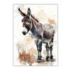 Animal Wall Art, Farmhouse Horse Highland Cow Sheep Canvas Painting, Wildlife Poster Print for Farmhouse Country Room Decor