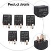 Multipurpose 5 Pin 30A 12V Automotive Relay Set of 5 Suitable for Control of Fans Horns Starters and Lights In For Cars
