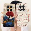 For Xiaomi Redmi Note 15 Pro+ 15Pro 5G Cute Cat Flower Cartoon Phone Case For Redmi Note 15 Pro Plus 5G Soft Silicone Bumpers