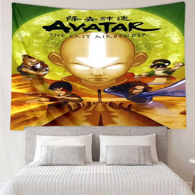 Avatar The Last Airbender1 Tapestry for Bedroom Aesthetic Classroom Tapestries Wall Hanging for Living Room Dorm Office,Ideal Creative Gift