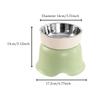 Raised Cat Bowl Detachable Stainless Steel Bowl Cat Food Dish for Cats Puppy