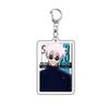 Süßer Jujutsu Kaisen Yuji Megumi Acryl Schlüsselanhänger, Hochwertiger Tasche Anhänger für Schüler Geschenk