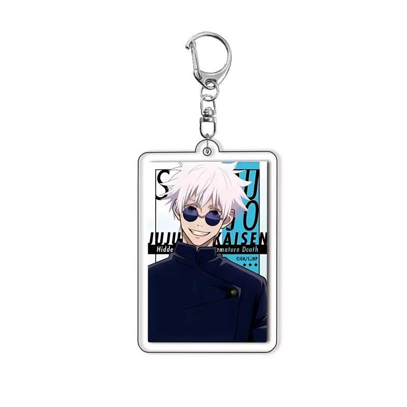 Süßer Jujutsu Kaisen Yuji Megumi Acryl Schlüsselanhänger, Hochwertiger Tasche Anhänger für Schüler Geschenk