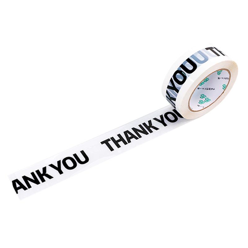 4.5cm*100M "THANK YOU" Packing Tape Thank You Bopp Tape Sealing Tapes Sticker Decorative Gift Box Decor for Small Business Shop