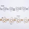 Line Flower Metal Chain Accessories 50cm