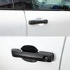 For Toyota Tundra 2022 2023 ABS Carbon fibre Car Outer Door Handle Bowl Cover Trim Protector Frame Sticker Exterior
