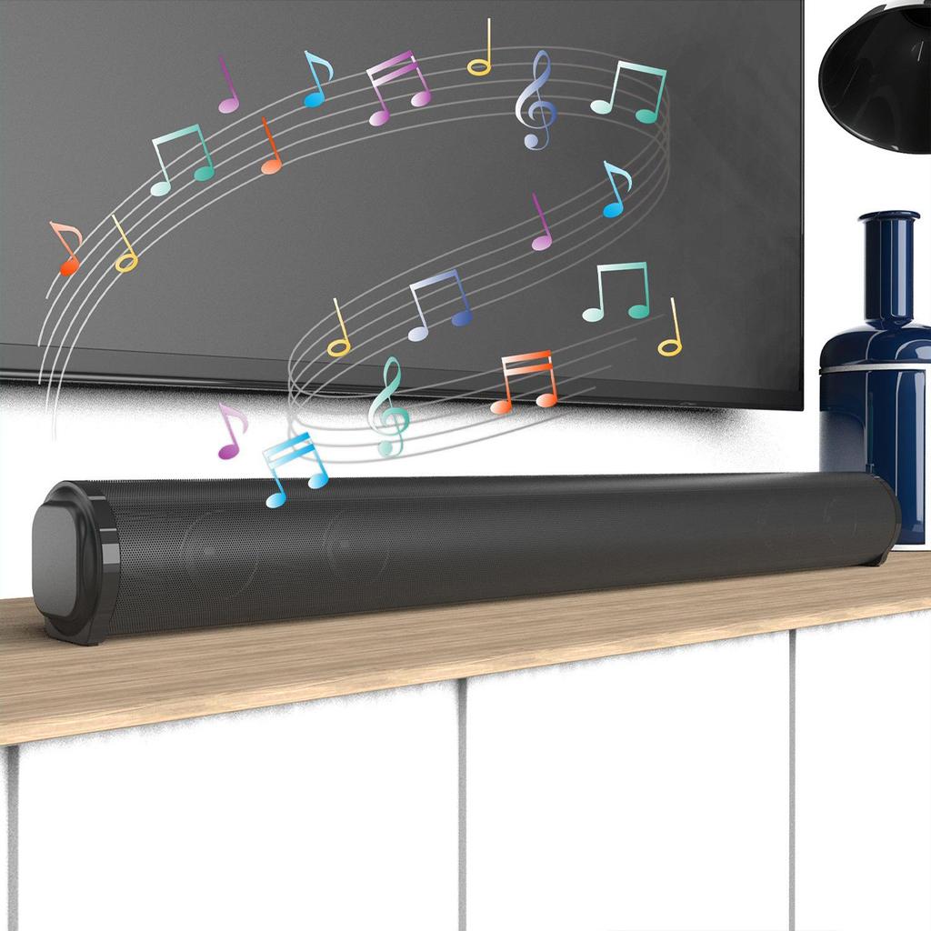 BS-10 Wireless Bluetooth Speaker & Long TV Soundbar, Compatible with Computer & Projector.