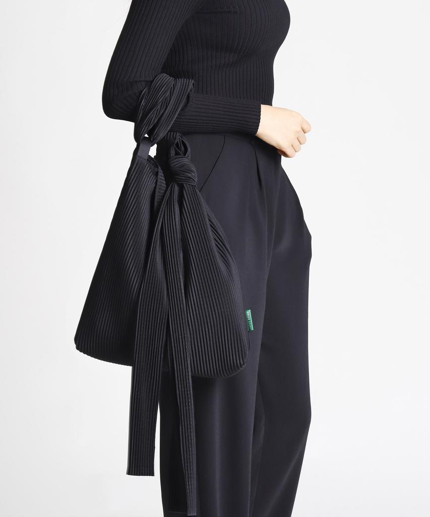 Green Stuff Knot Box Fit Shopper Bag 58 Pleated - Black
