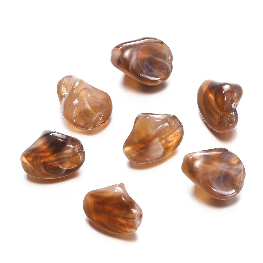 TX101 10pcs Irregular Beads Acrylic Imitation Stone Spacer Charm Bead DIY Bracelet Necklace Jewelry Accessories Handmade