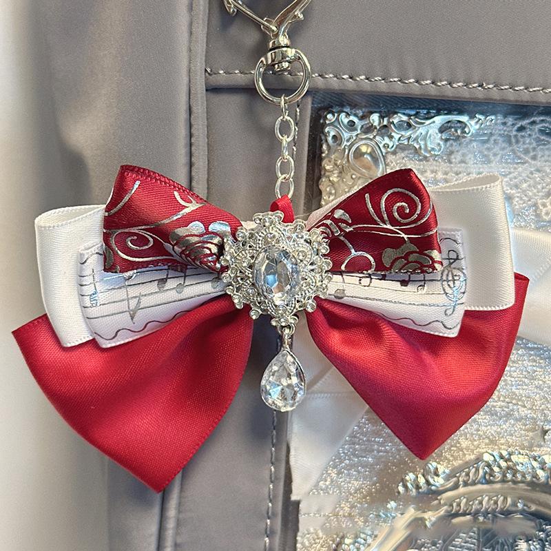 Двухслойный кулон-бант Универсальная лента Аниме Ита-сумка DIY Кулон-сумка Лолита Двумерная Ита-сумка Украшение Подарок для друзей