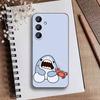 Cute Shark Phone Case For Samsung Galaxy A73,A21s,A22,A31,A52,A53,A71,A41Soft Black Shell