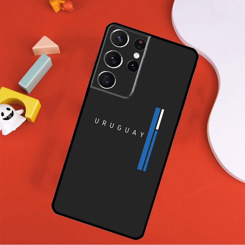 Uruguay Flag Phone Case For Samsung Galaxy S25 Ultra S9 S10 S20 FE S21 S22 S23 S24 Plus S24 Ultra Cover