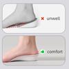 Arch Support Height Increase Insoles Half Pads Orthopedic Breathable Memory Foam 7 Points Lifts Shoe Pads Flat Feet Support