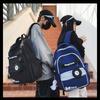 Retro backpack for girls, high school students, junior high school students, contrasting schoolbags, men's computer backpacks