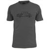 Mens Messerschmitt Car Blueprint T Shirt Classic 3 Wheeled Bubble Car
