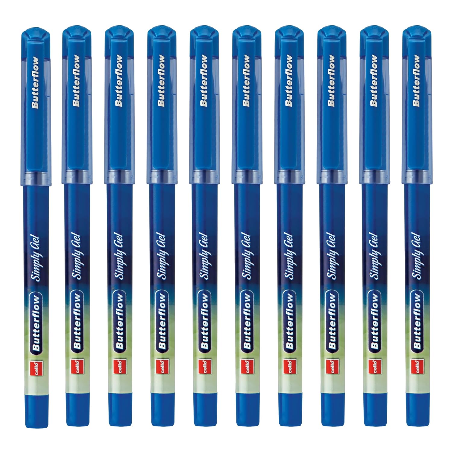 

BF Simply GP 10CRDHGR-BLU NI Шариковая ручка Упаковка 10 шт. Синие шариковые ручки для офиса, школы и повседневного письма Ручка