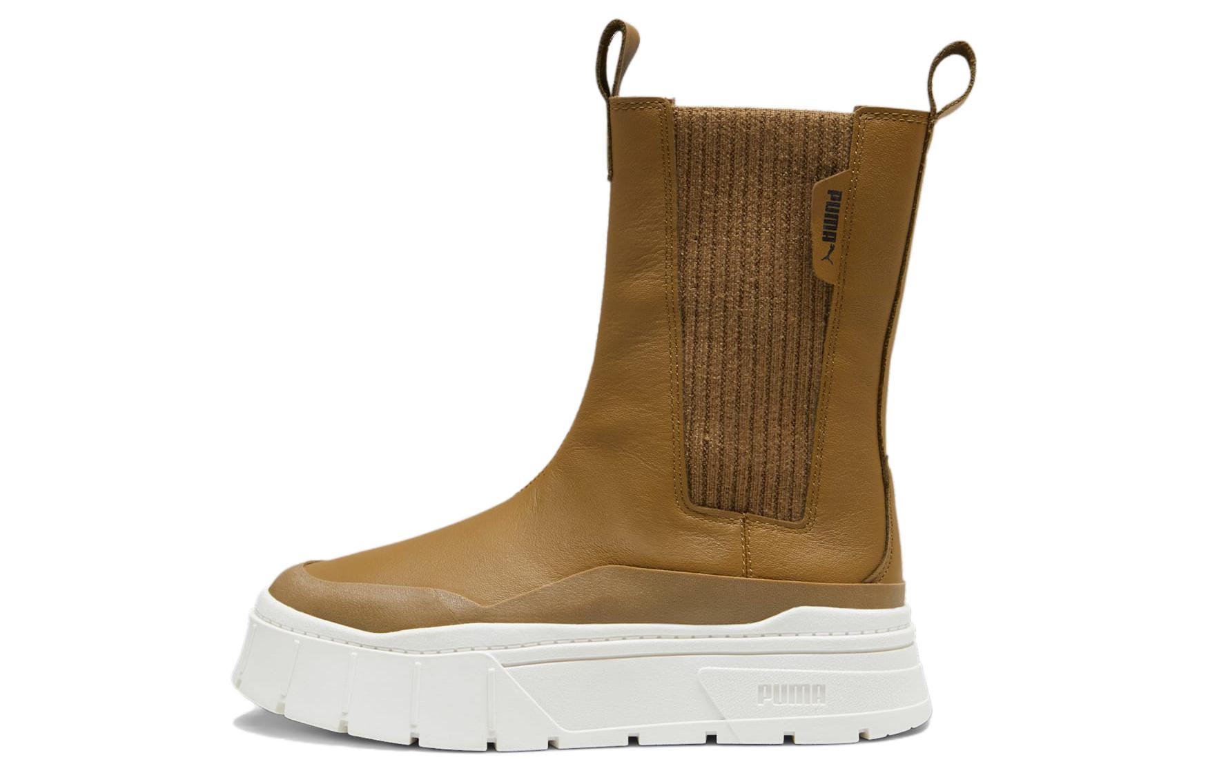 PUMA Mayze Stack Chelsea Winter Boot Chocolate Chip Women s 393201-02 37
