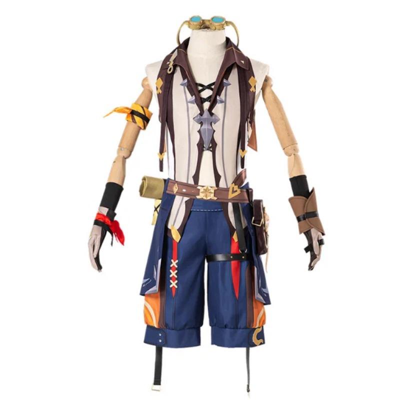 Игра Genshin Impact Косплей Костюмы Беннетт Испытание огнем Косплей Костюм Униформа — фото 4