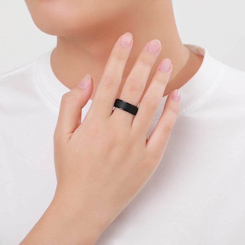 7 Pack Silicone Rings for Him, Silicone Ring Men, Mens Silicone Wedding Band, Rubber Wedding Rings For Men