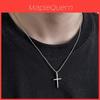 Cross Pendant Necklace Titanium Steel Minimalist Chain For Men Women