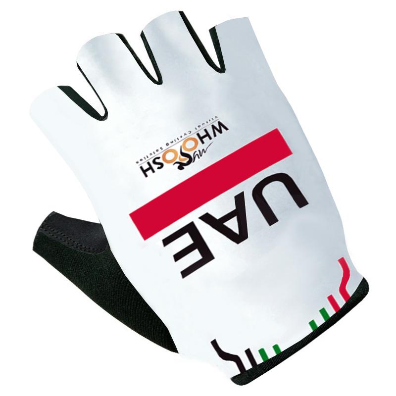 2025 Guanti da Ciclismo EAU Mezza Dita Team FDJ Uomo Donna Guanti da Bici da Strada Corsa Fitness Palestra Equitazione Guanti Sportivi per Bicicletta