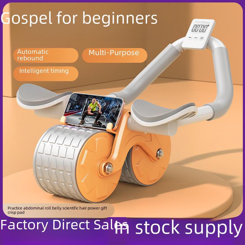 Ruota addominale automatica con supporto per i gomiti per il fitness a casa e l'allenamento muscolare regular model blu