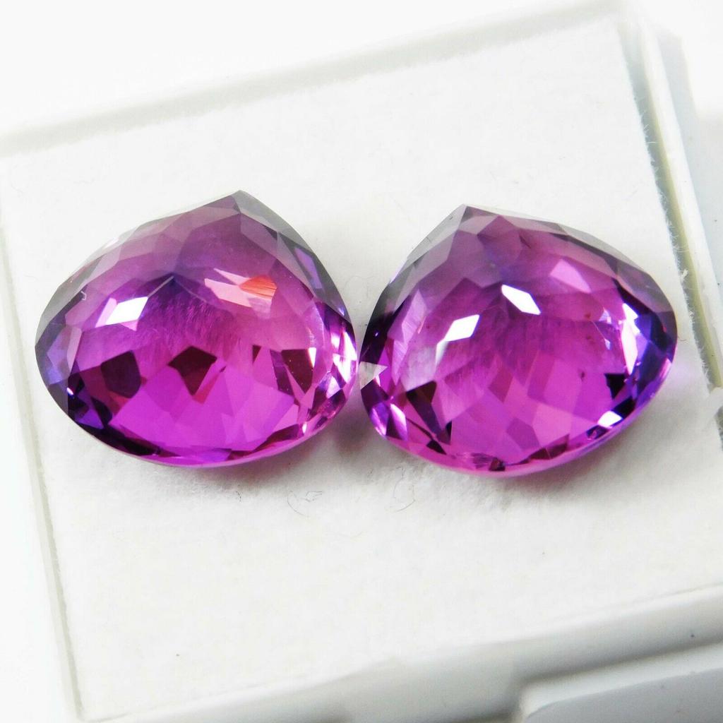 Color Change Natural Sapphire Pear 15 Ct Pair Rare Certified Loose Gemstones