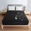 PRETYDAY Fitted Sheet, Waterproof Sheet, High-Density Fabric, Mattress Cover, Five-Sided