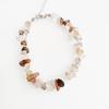 Pink Purple Agate Crystal Beaded Bracelet - Semi-Precious Gift for Female Students & Best Friends