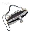 Pisoraro Wallet Shoulder Bag with Smartphone PR184 SILVER Storage, Crossbody, Silver, Multifunctional,