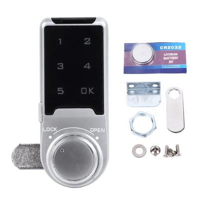 Touch Digital Password Keypad Cabinet Lock 30mm Silver Electronic Anti Theft Drawer Deadbolt Lock