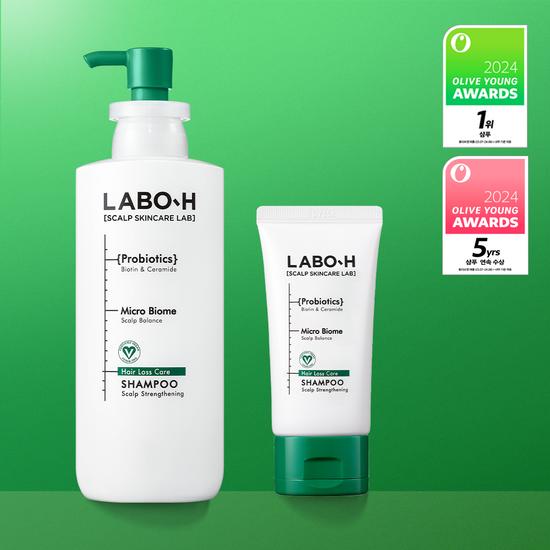 LABO-H Scalp Strengthening Shampoo 333ML Promotion (50ML Free) Alleviates Hair Loss Symptoms
