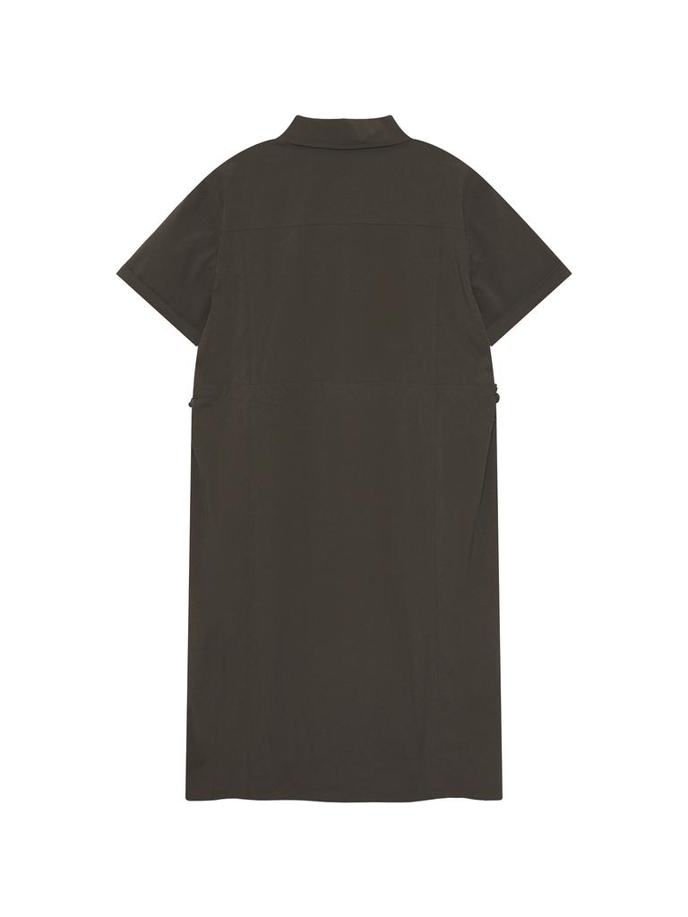NORDISK Mimir Collar Dress - W_Brown