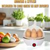 Cuoci uova smart, Cuoci uova bianco, Bollitore elettrico per uova, Mini cuoci uova multifunzione, Vaporiera, Affogauova per uso in cucina