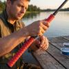 Fishing Rod NonSlip Heat Shrink Grip Sleeve Fish Scale Pattern Handle Wrap for Firm Secure Casting