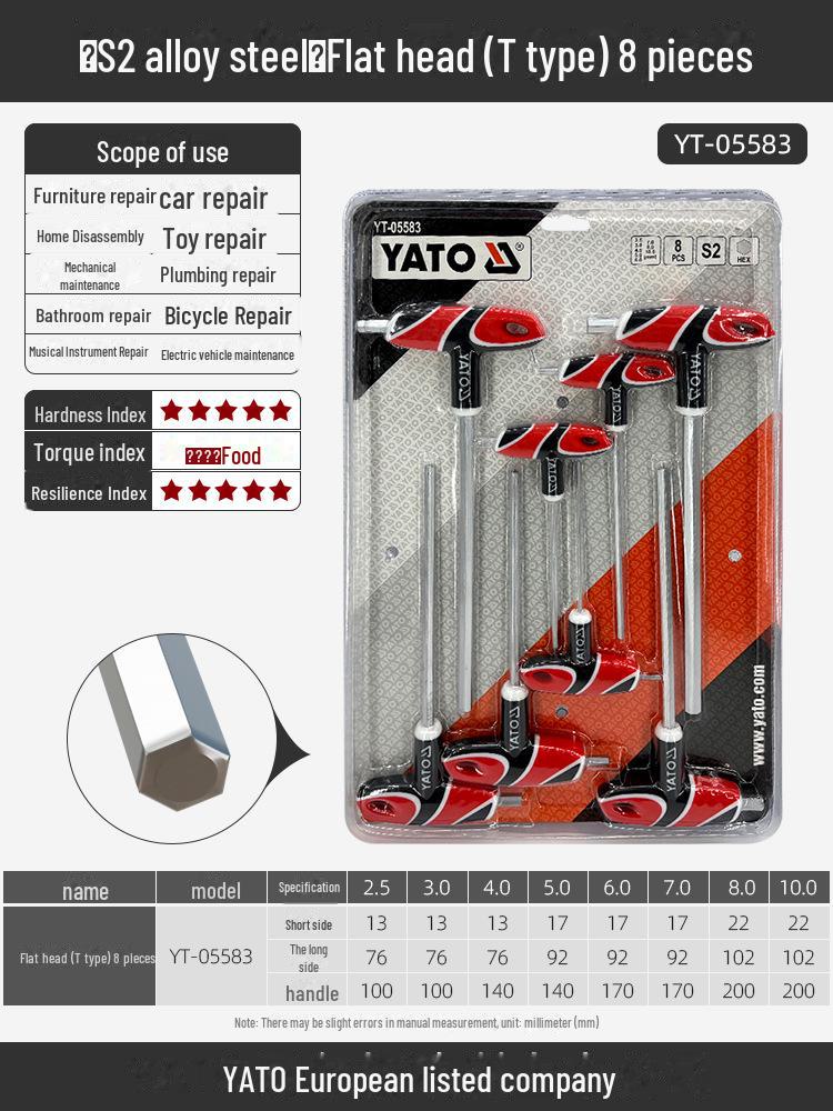 Yiertuo Hexagonal Wrench & Screwdriver Set
