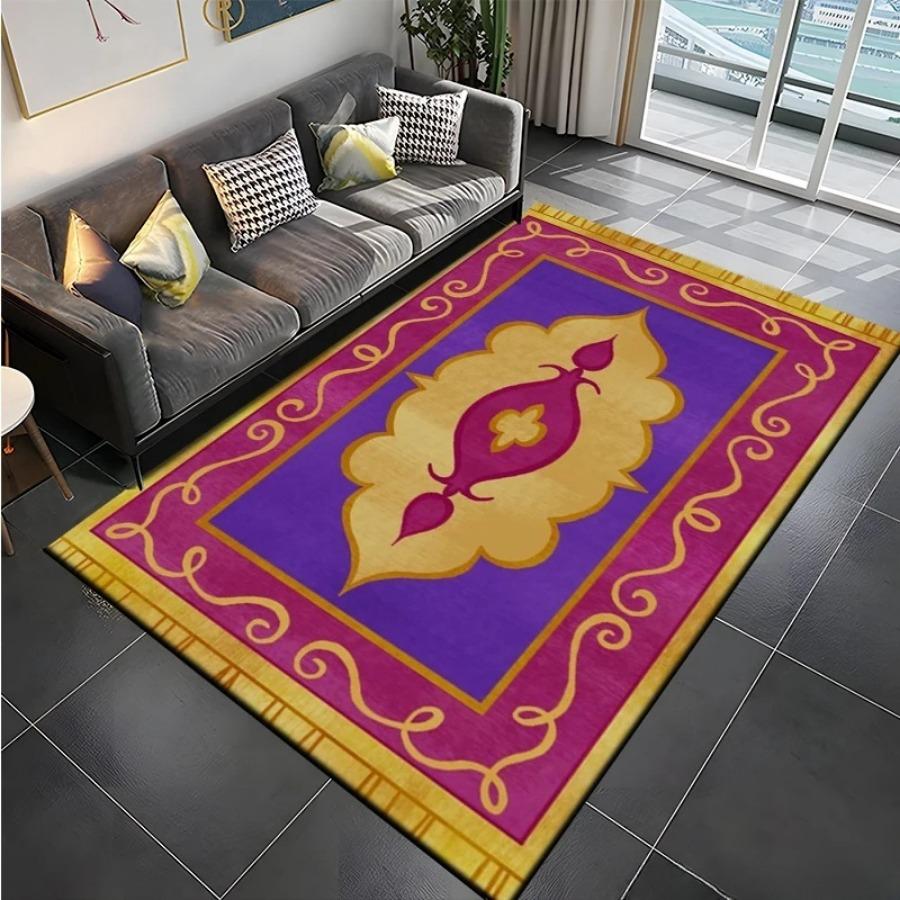 Magical A-Aladdin Floor Mat Non-Slip Carpet for Living Room Vibrant Rug for Sofa Doormat Kitchen Decor Perfect Kid's Gift