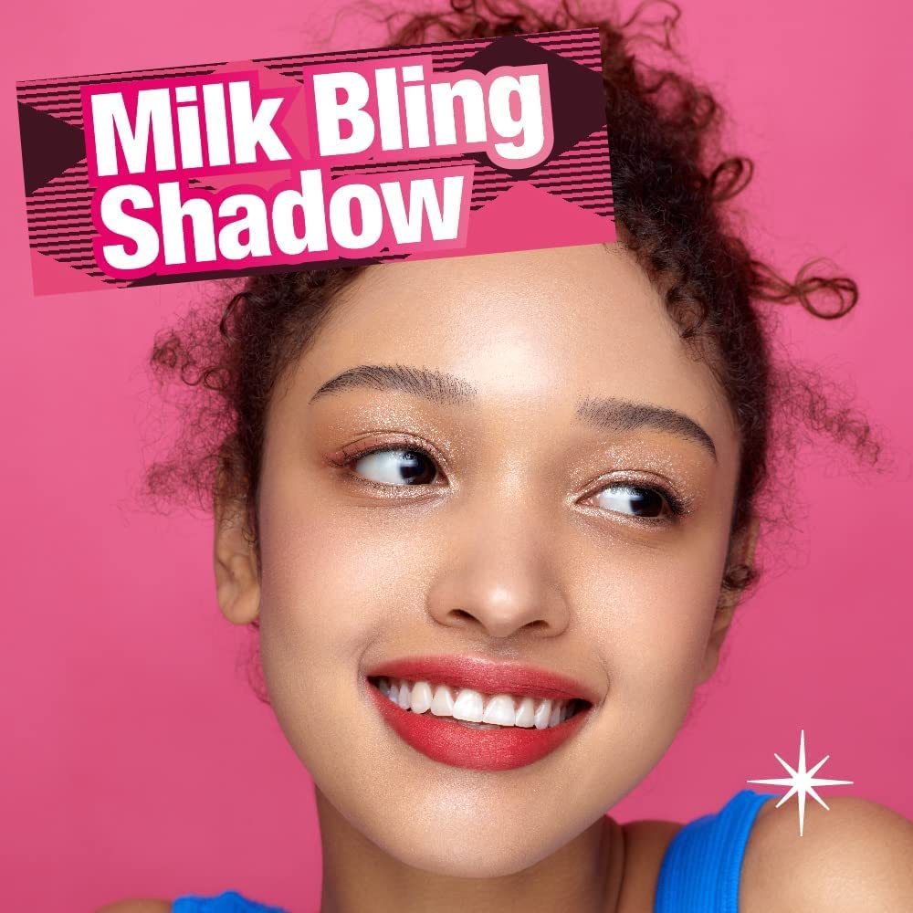 COLORGRAM Milk Bling Shadow Liquid Eyeshadow with and Korean Makeup 01 (1 pc) - Glitter, Glitter, -