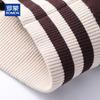 ROMON Men's Full-Zip Lapel Knit Cardigan Sweater