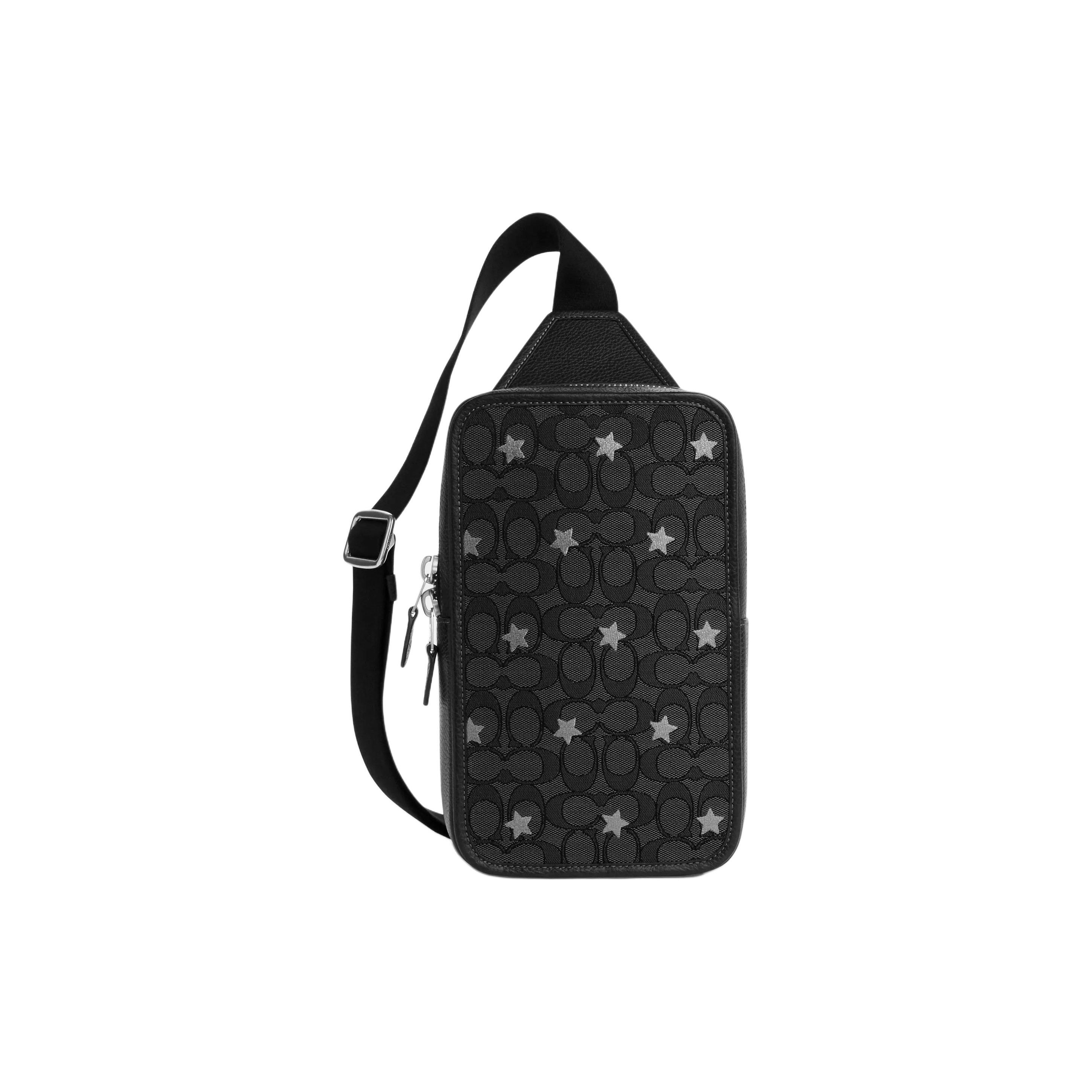 

Coach Sullivan Pack Iconic Star Embroidery Jacquard Stitching Exquisite Pebble Leather Crossbody Bag Small Men crossbody bag CO929-SVPHT Basic Set (Bag+Dust Bag)