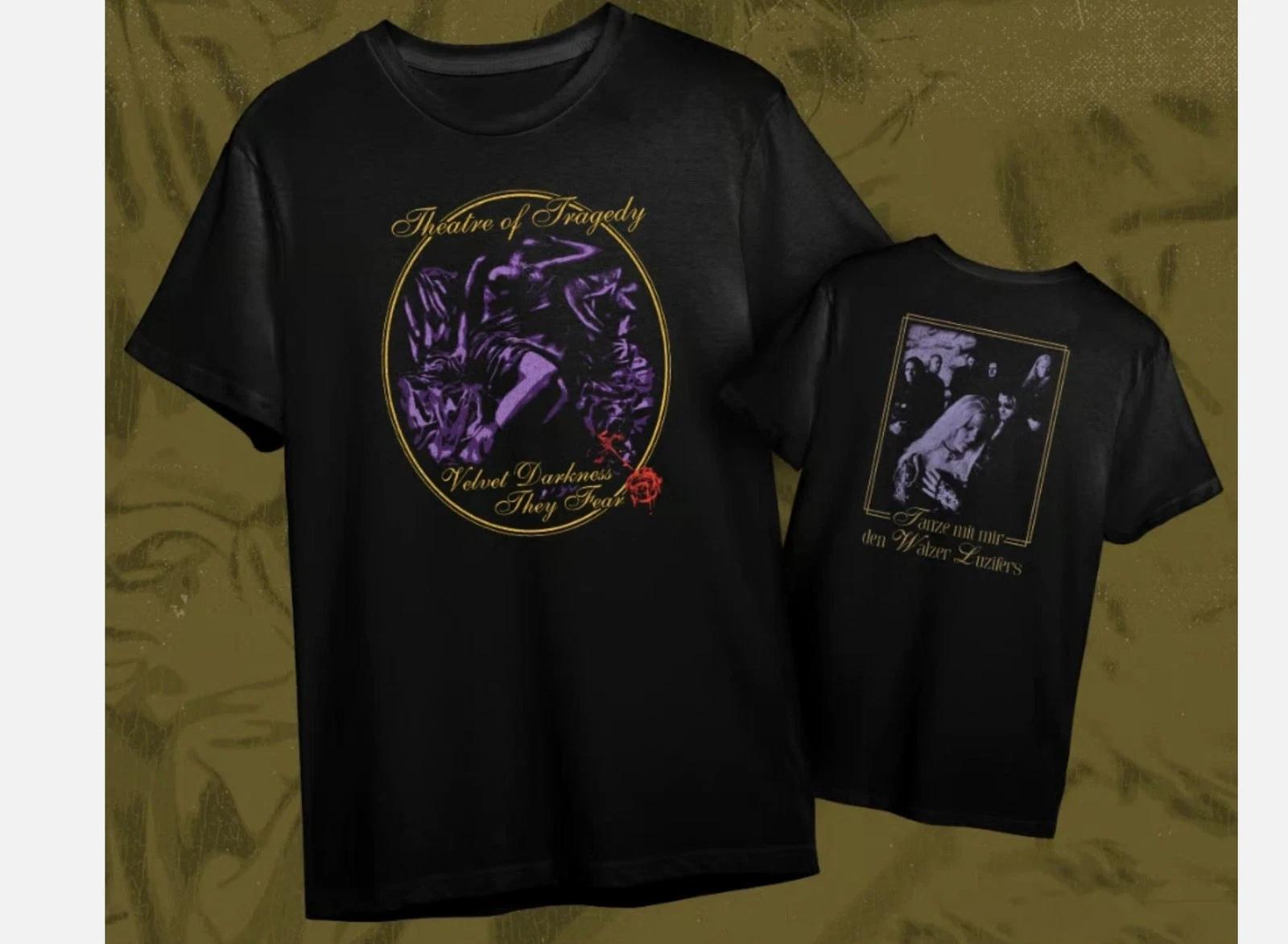 Хлопковая короткая унисекс футболка группы Theatre of Tragedy 3XL