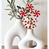 5pcs Christmas Tree Spiral Plastic Candy - Two-Color DIY Decor for Festive Holiday  New Year Decorations&Home Festive Decor