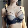DKGEA Seksowny komplet bielizny damskiej biustonosz gruby biustonosz Push Up koronkowy haft
