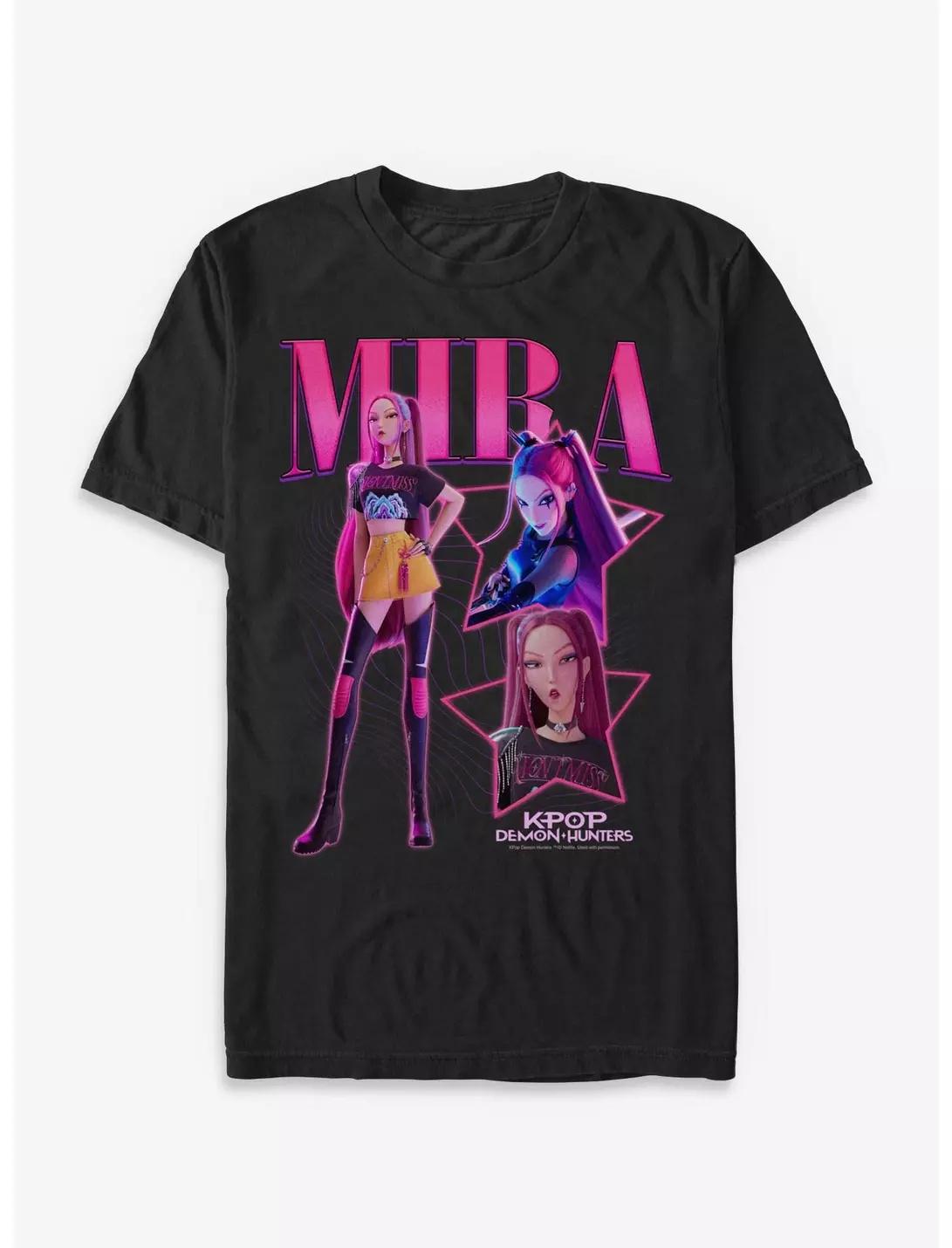 

2026 New Fashion Unisex Oversized Streetwear KPop Demon Hunters Chibi Summer Unisex Casual High Quality Shortsleeved TShirt M