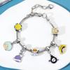 Anime-Style Pirate Bead Bracelet for Women, DIY Nautical Charm Jewelry Set with Adjustable Chain, Party Cosplay Gift Accessories