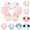 Infant Toddler Baby Boys Girls Mittens No-Scratch Mitts Cotton Set Of 3 Pairs Mittens
